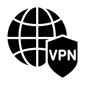 VPN icon vector. Secure connection illustration sign. Virtual private network symbol. VPN logo or mark.