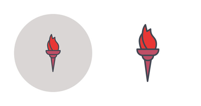 Safety Torch Vector Icon
