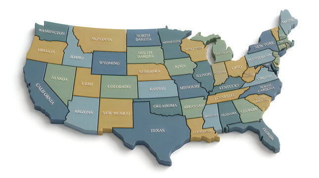 Detailed us map with state names educational geography resource for students and professionals