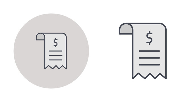 Shopping Receipt Vector Icon