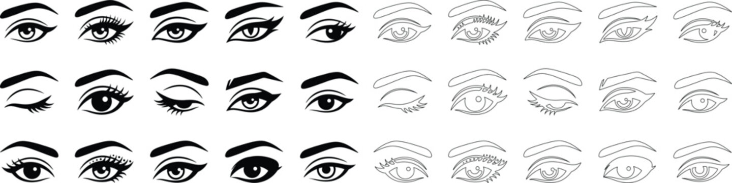 Of blue eye patterns in concentric circles, geometric