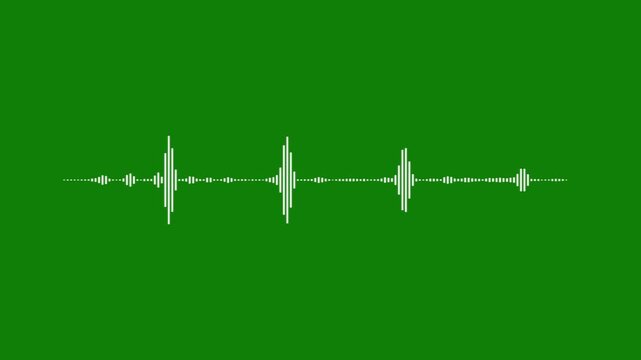 green heartbeat make a heart green screen animated video