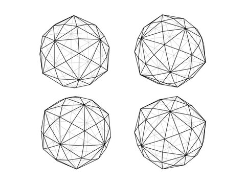 六方二十面体　hexakis icosahedron　カタランの立体　catalan solid