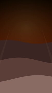 Abstract Scene With Warm Gradient Lighting and Soft Curves in Minimal Setting