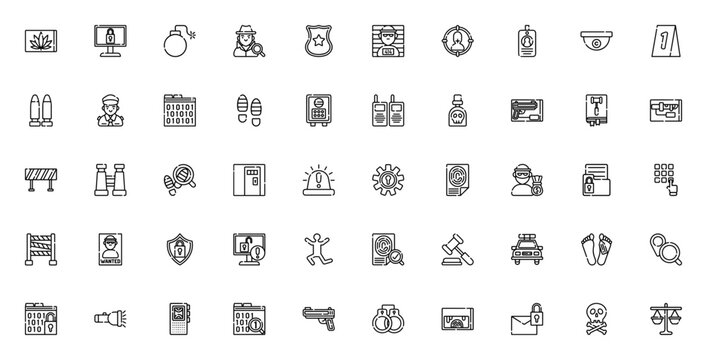 Dentist icon set. Dental vector icons pack. Minimal line art symbols. Includes tooth, brush, braces, dental implant, syringe, X-ray, mouthwash, dentist chair, caries, and more. Editable stroke.