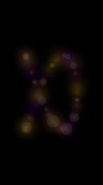 Observing Soft Bokeh Lights Floating in Darkness