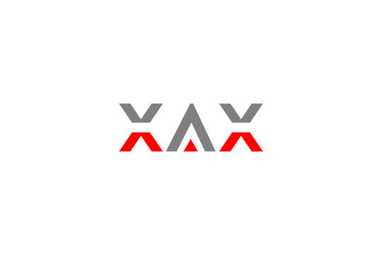 XAX Symmetric Logo Data Exchange Cross Border Network Matrix Coding Secure Gateway Vector Template