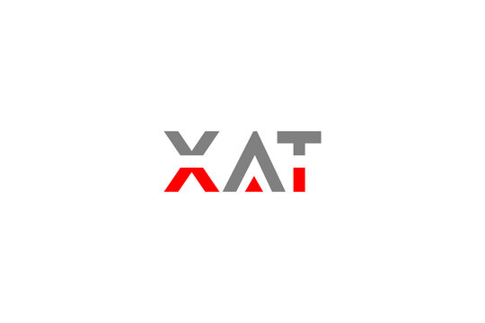 XAT Tech Logo Cross Platform Terminal Transportation Freight Logistics Auditing Firm Vector Template