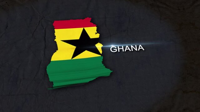Ghana Map Animation 4K