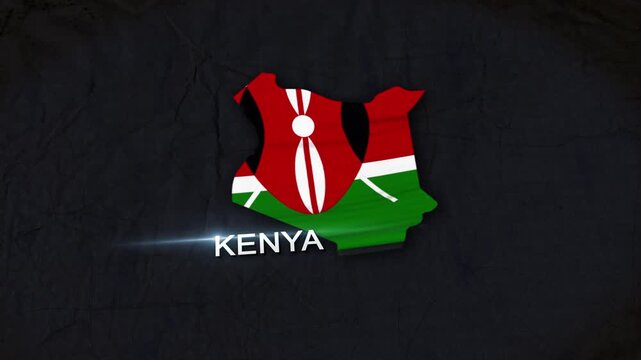 Kenya Map Animation 4K