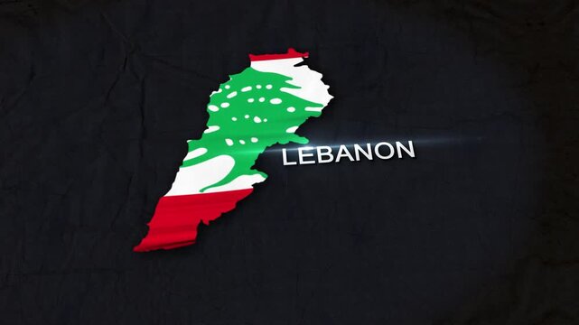 Lebanon Map Animation 4K
