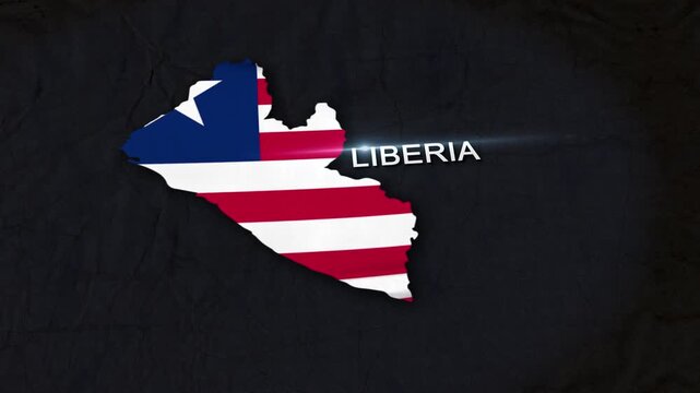 Liberia Map Animation 4K