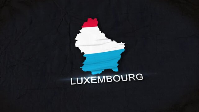 Luxembourg Map Animation 4K