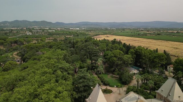 Historic botanical park Sam&agrave; in Cambrils