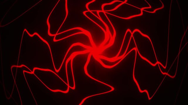 Glowing red lightning line pattern on black background with dynamic motion, perfect for presentations, streaming overlays, web banners, and animations.
