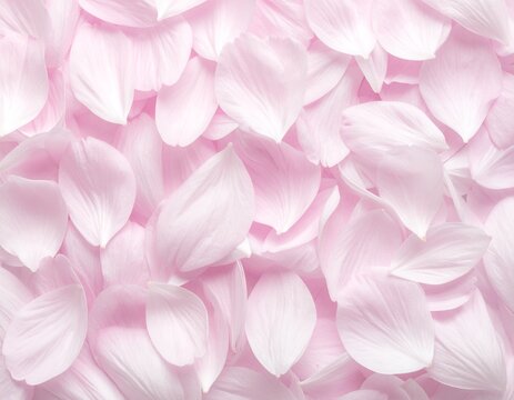 Full frame background of soft pink cherry blossom petals