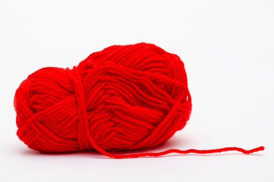 A ball of acrylic yarn for crocheting and knitting