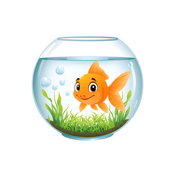 goldfish in aquarium