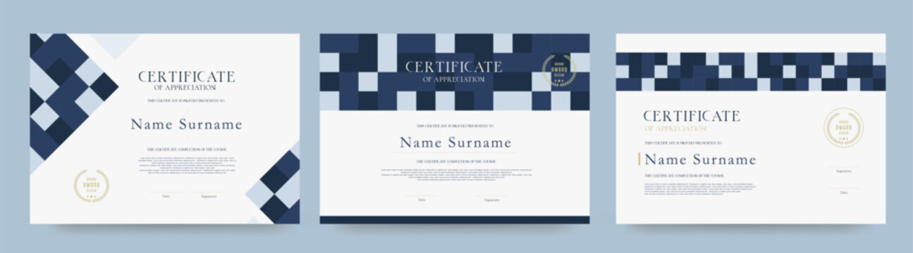 certificate diploma template with clean layout suitable for award appreciation completion or achievement in education or corporate use
