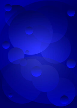 Abstract blue geometric background with overlapping transparent design