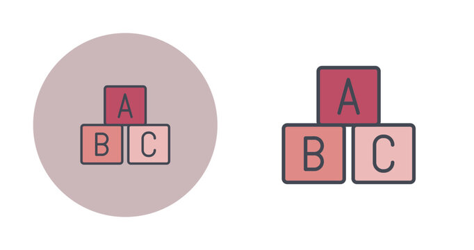 ABC Blocks Vector Icon