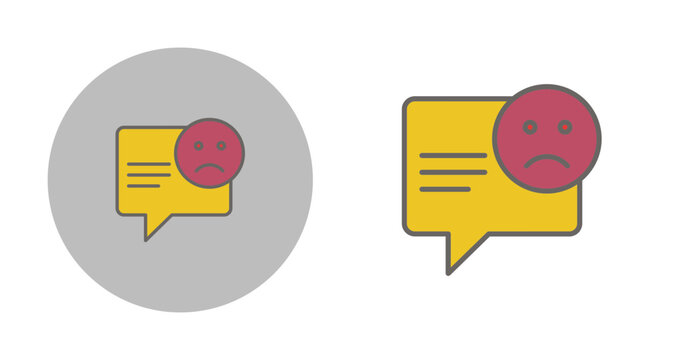 Negative Comments Vector Icon