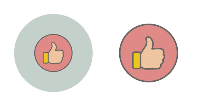 Thumbs Up Vector Icon