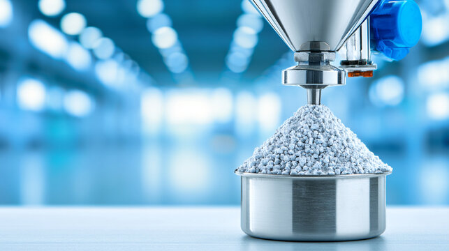 Precision Industrial Machine Filling Metallic Container With Fine Granular Chemical Powder

