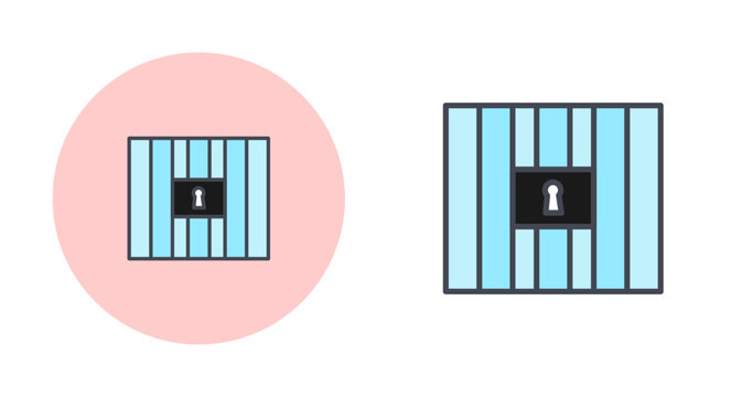 Prison Bars Vector Icon