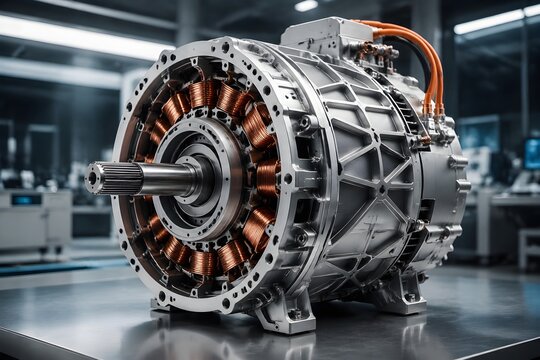 Electric Aircraft Propulsion Motor with Copper Windings and Lightweight Housing for Advanced Engineering Research Applications