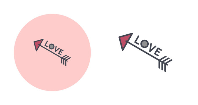 Love Arrows Vector Icon