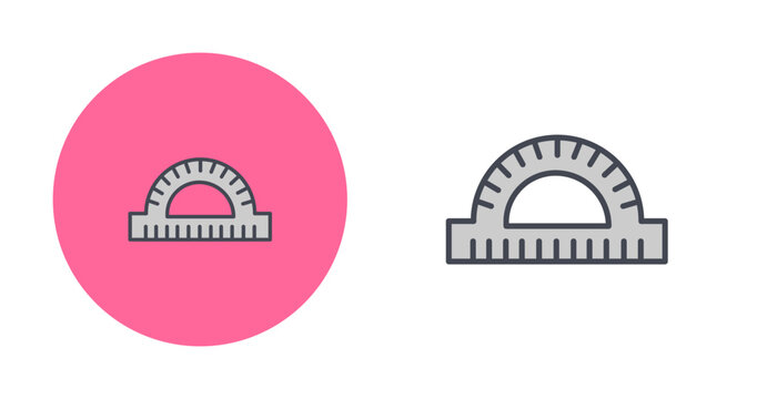 Protractor Vector Icon