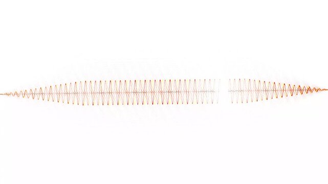 Orange glow audio spectrum visualizer white screen dense sound waveform animation overlay effect high bass waveform visualizer effect 4k sound wave visualizer audio reactor music visualizer isolated