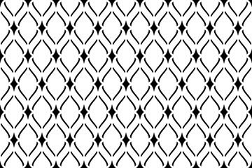 Fototapeta premium Abstract Seamless Geometric Diamonds and Lines Pattern.