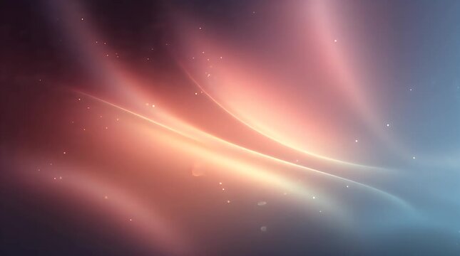 Abstract Light Waves with Soft Glowing Effect