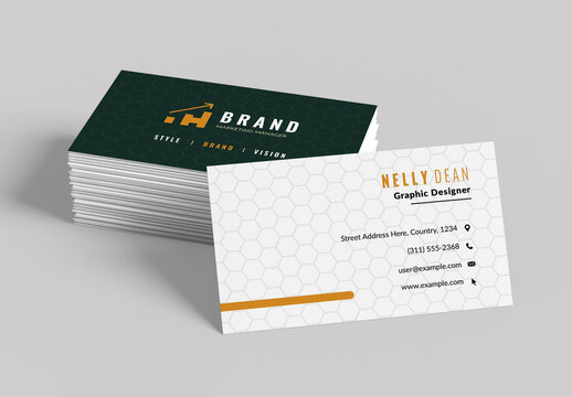 Modern Brand Marketing Business Card Template