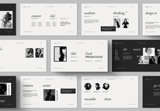 Modern Brand Presentation Template With Elegant Portfolio Slide Deck