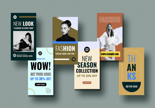 Modern Fashion Story Template Set