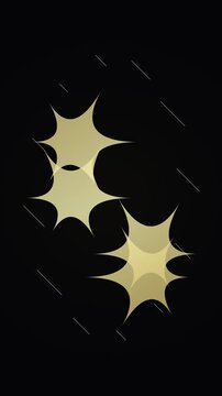 Abstract Starburst Shapes in Creative Dark Background