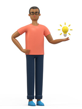 Idea illuminated, a new idea or inspiration., innovative thinking