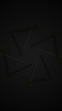 Launching a Minimal Night Scene Art Animation