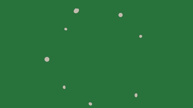Speech bubble isolated on green screen background