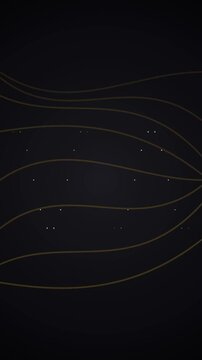 Abstract Night Light Waves Moving Across Dark Space