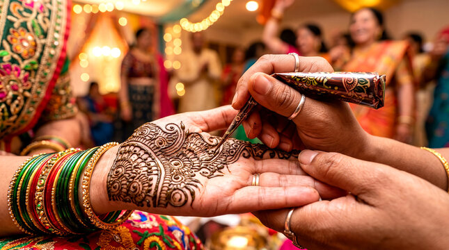 henna on hands