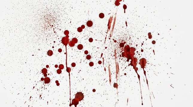 Spooky halloween blood splatter texture realistic red stains for horror decorations and creepy halloween party backdrops