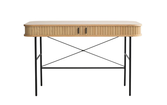 Wooden table isolated transparent PNG, isolated design element for modern interior design, cut-out object for home interior template.