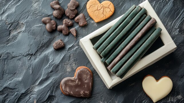 New Pepero day with Dubai Chocolate Biscuit Sticks set,Pocky straw stick set,Couple Lovely day,Pepero Day Love Event,romantic event banner illustration,November 11th concept,valentine day.