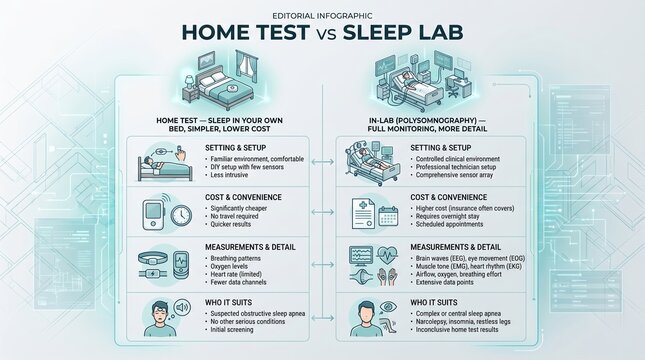 Home sleep test versus in-lab sleep study