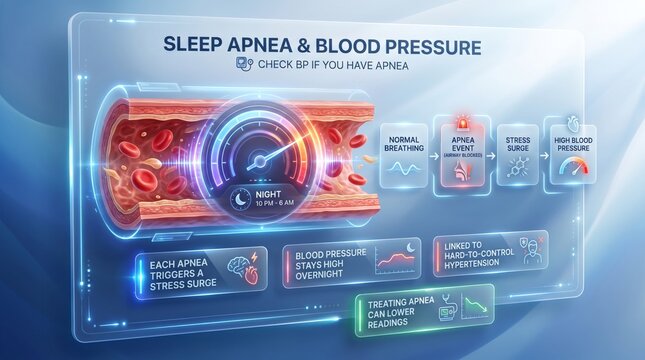 Sleep apnea and blood pressure