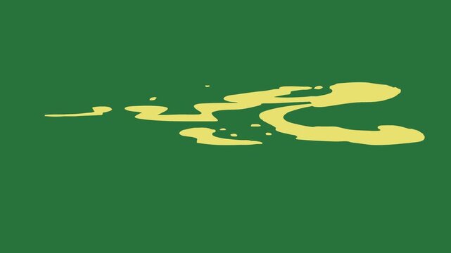 An image of a green background with yellow paint and map the caribbean islands picture united states island state hawaii motion design backgrounds isolated on green screen background